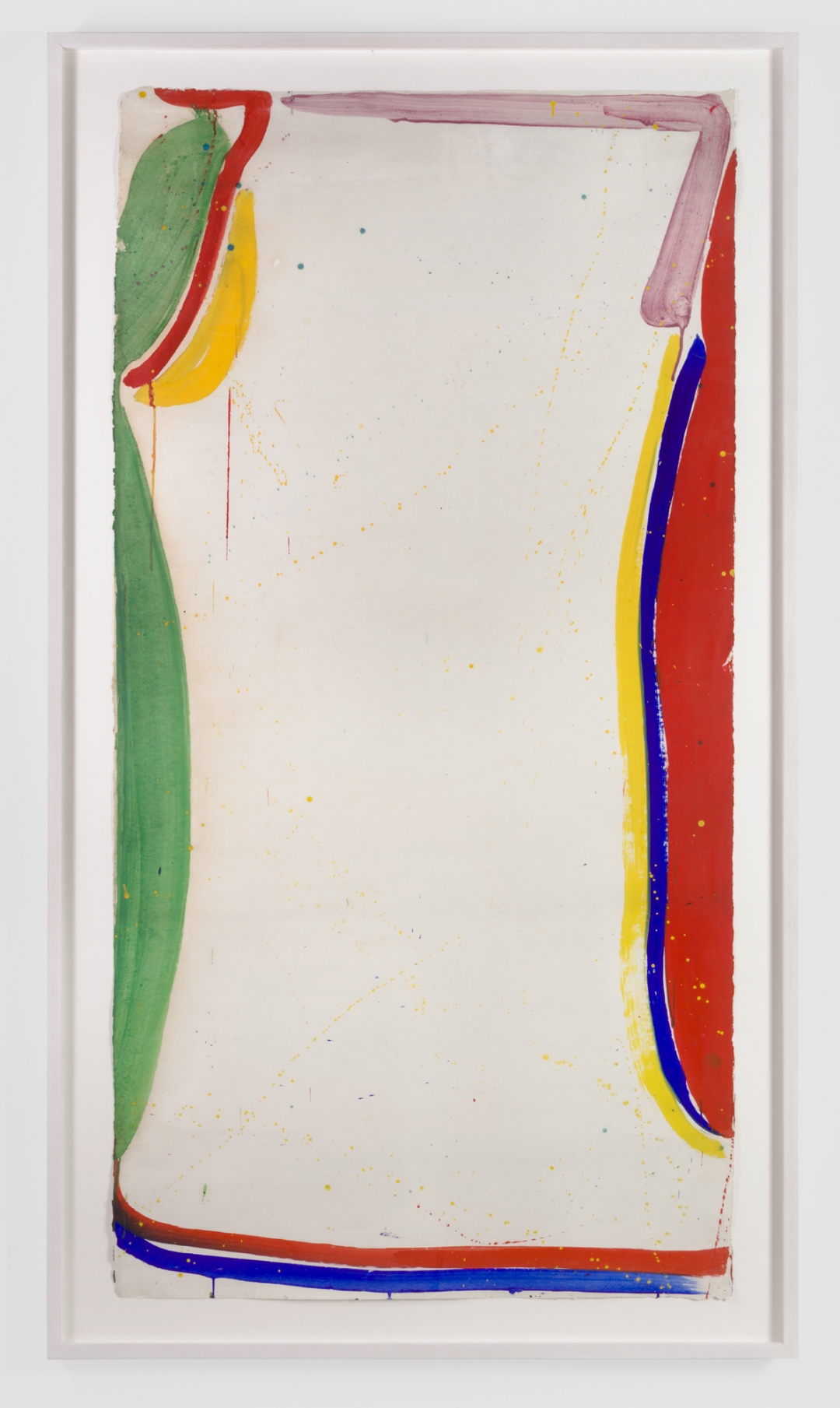 Sam Francis, <i>Untitled</i>, 1965, Gouache on Paper, 71 3/4h x 36 3/4w in / 182.2h x 93.3w cm