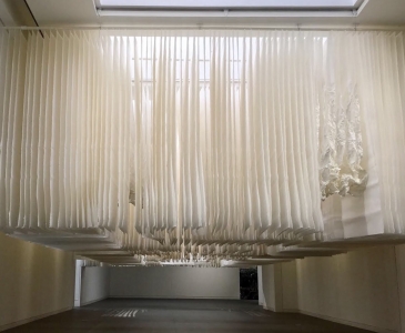 Lin Yan, <i>Phecda</i>, 2017, Site-specific installation, Xuan paper, dimensions variable, ©Lin Yan, courtesy Wanying Art Museum, Shijiazhuang.