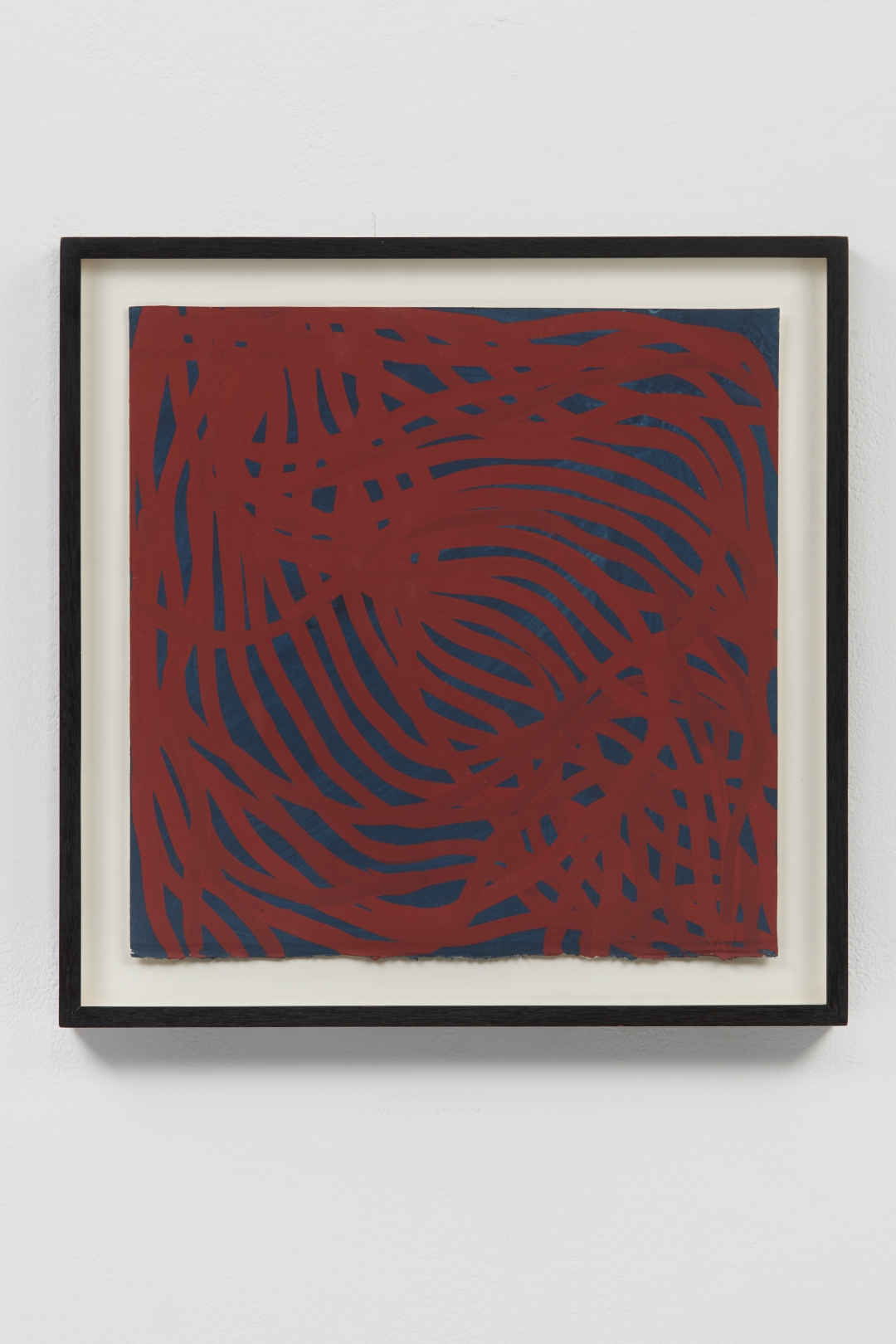 Sol LeWitt, <i>Untitled (Irregular Lines)</i>, 2002, Gouache on paper, 14 3/4h x 14 3/4w in (37.5 x 37.5 cm)