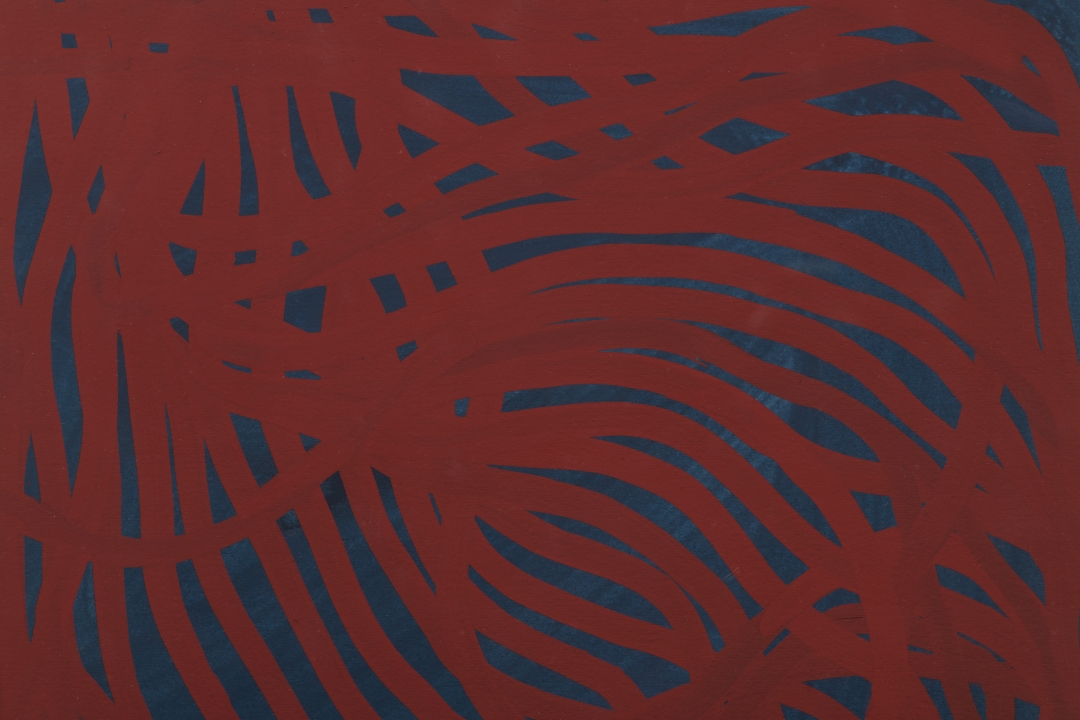 Sol LeWitt, <i>Untitled (Irregular Lines)</i>, 2002, Gouache on paper, 14 3/4h x 14 3/4w in (37.5 x 37.5 cm)
