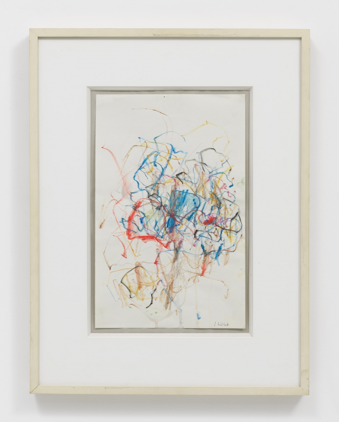 Joan Mitchell, <i>Tree</i>, c.1967, water-soluble wax crayon and wash on paper, 14 1/2 x 9 1/8 in. (36.83 x 23.18 cm)