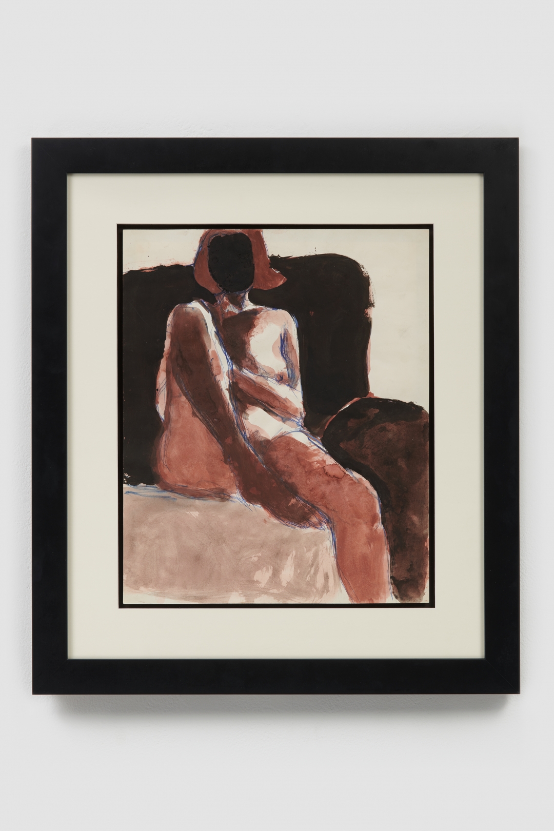 Richard Diebenkorn, <i>Untitled</i>, 1968, ballpoint pen, watercolor and gouache on paper, 17 x 14 in. (43.18 x 35.56 cm)