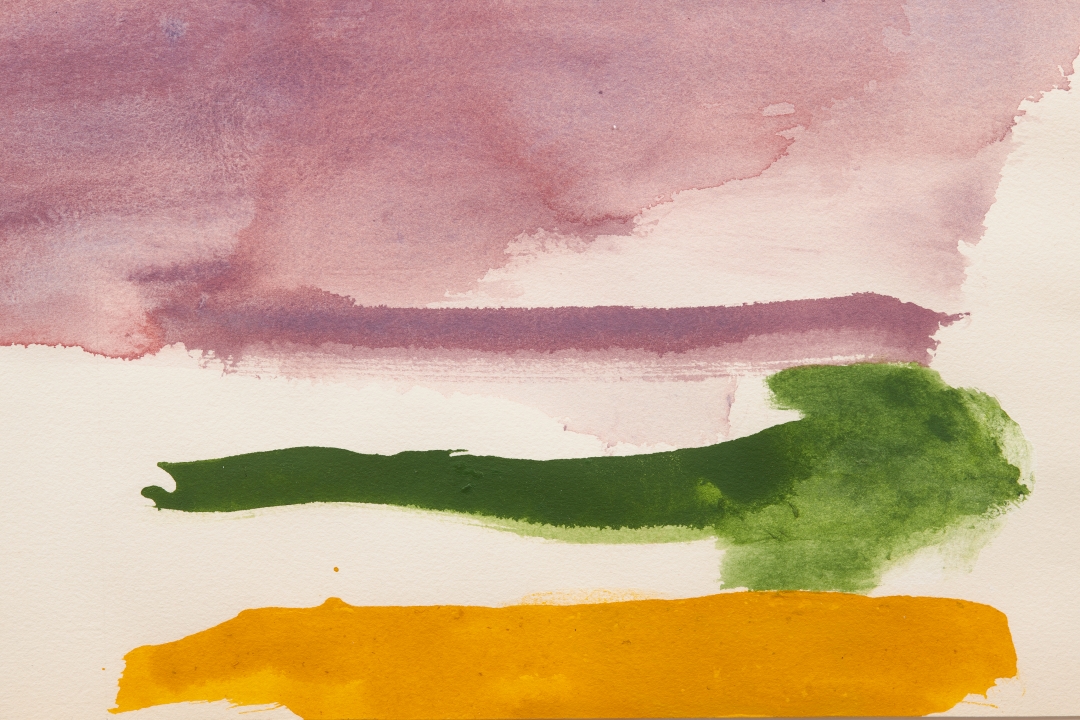 Helen Frankenthaler, <i>Untitled</i>, 1970, Acrylic on paper, 11 x 20 1/2 in. (27.94 x 52.07 cm)